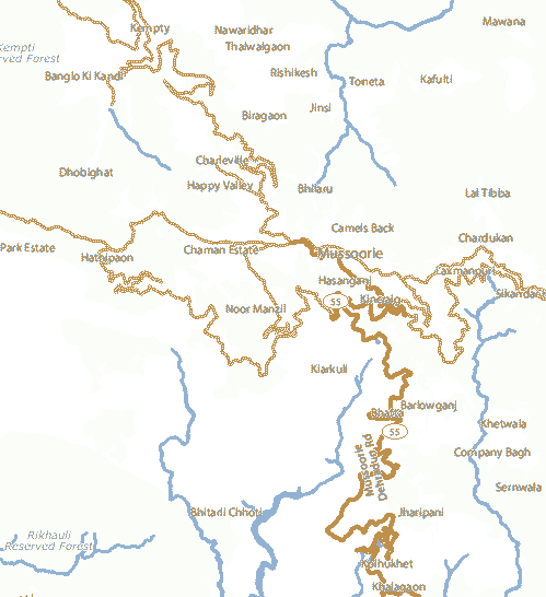 Maps of Mussoorie